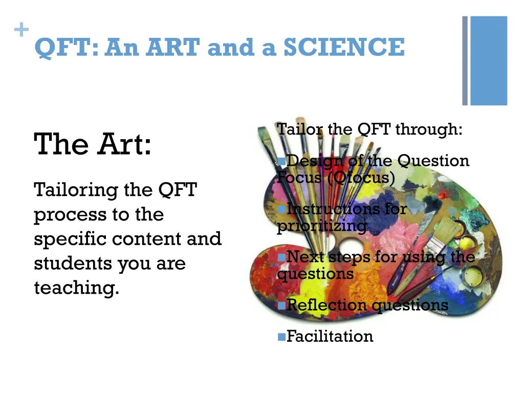 qft an art and a science