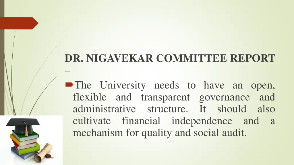 dr nigavekar committee report the university