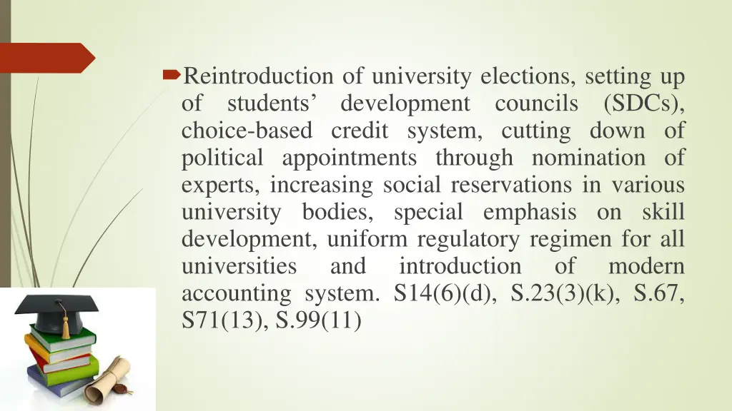 reintroduction of university elections setting