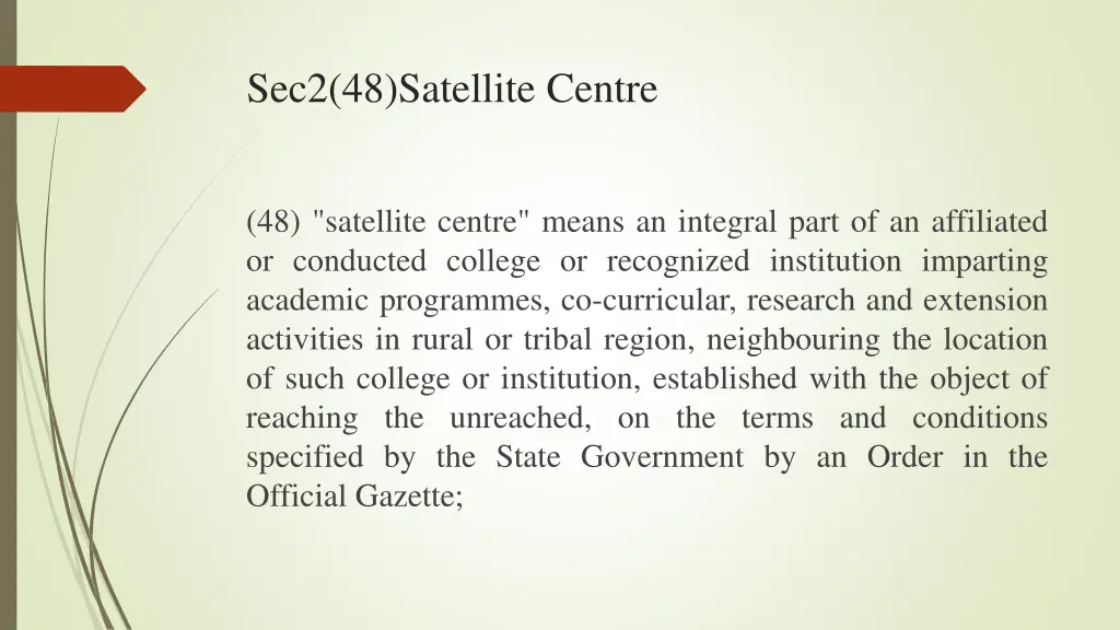 sec2 48 satellite centre