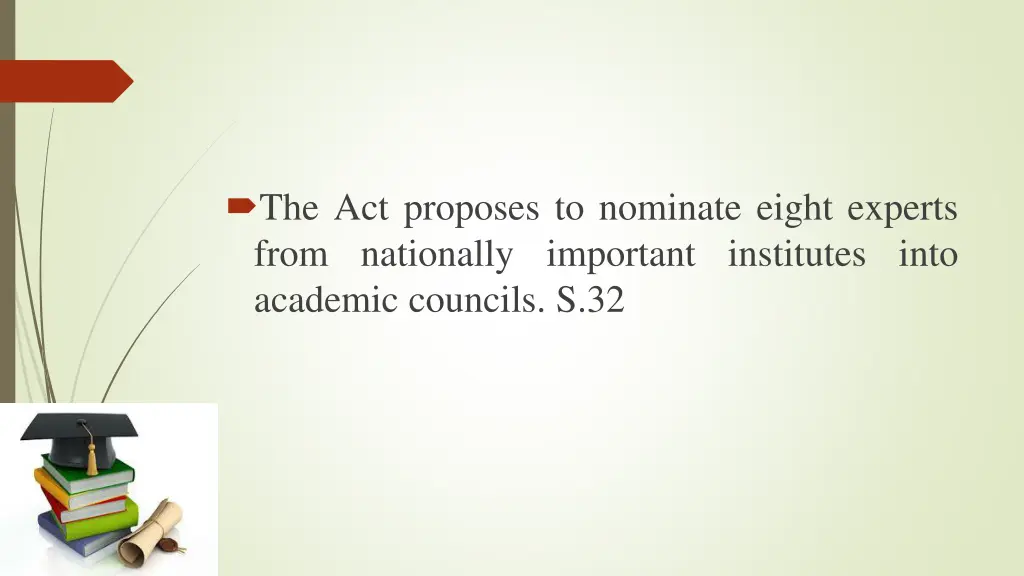 the act proposes to nominate eight experts from