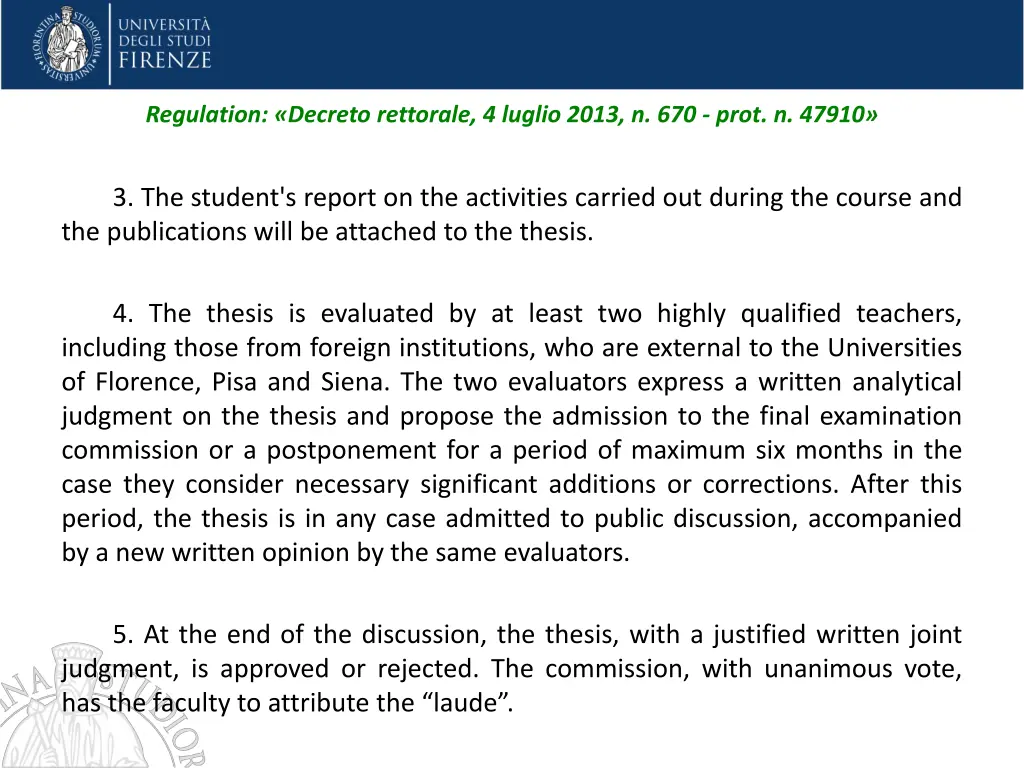regulation decreto rettorale 4 luglio 2013 6