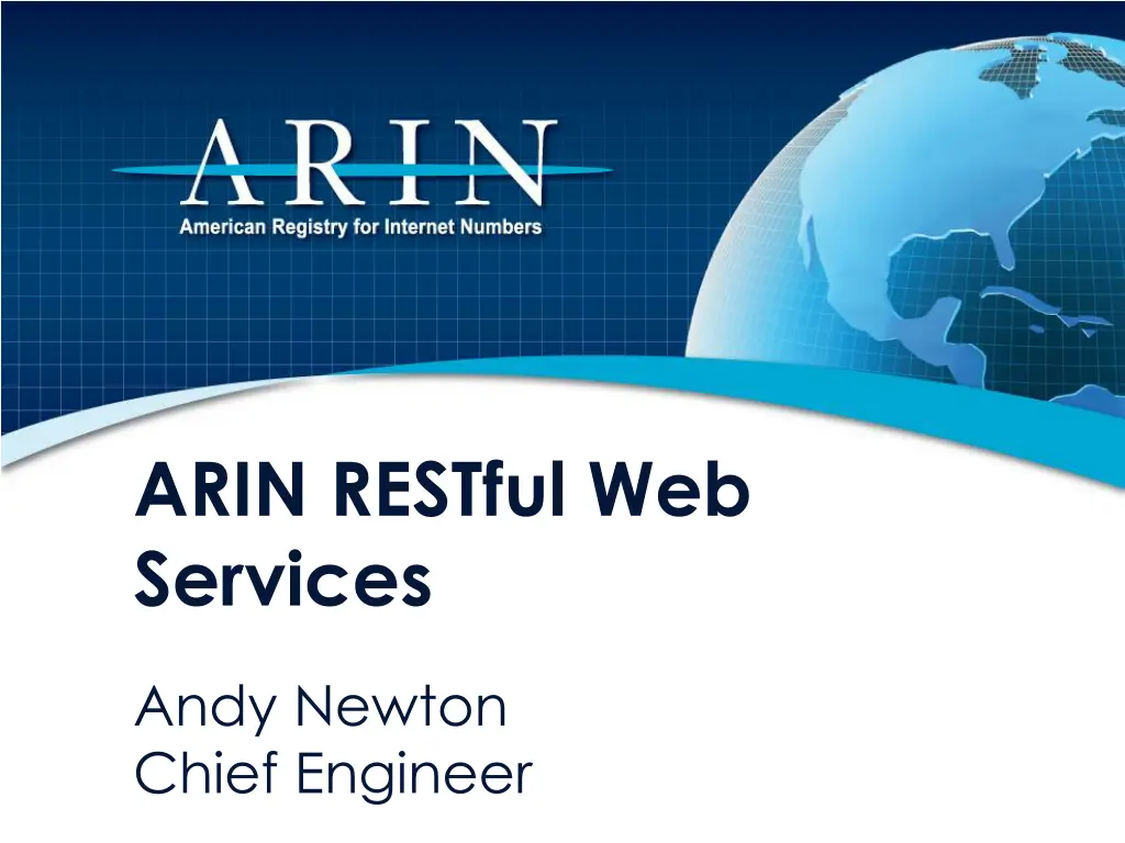 arin restful web services