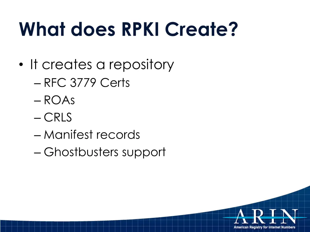 what does rpki create