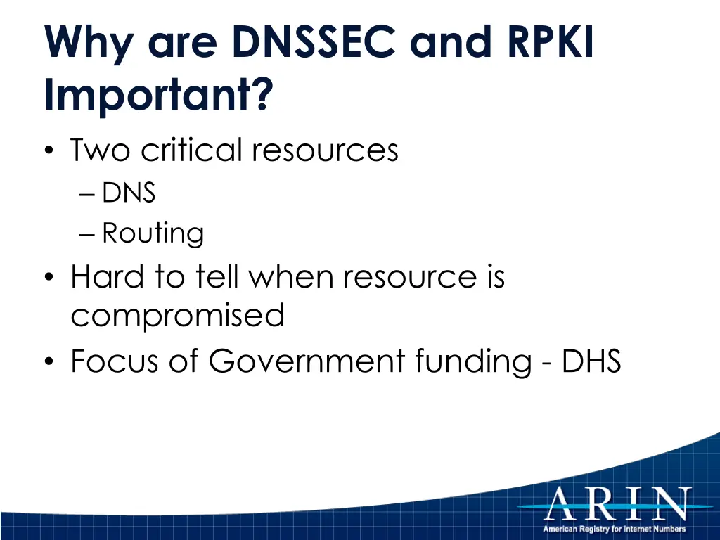 why are dnssec and rpki important two critical