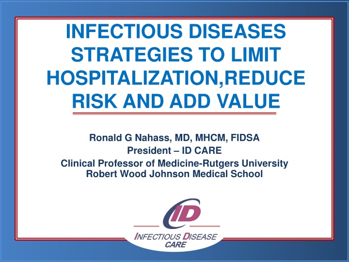 infectious diseases strategies to limit