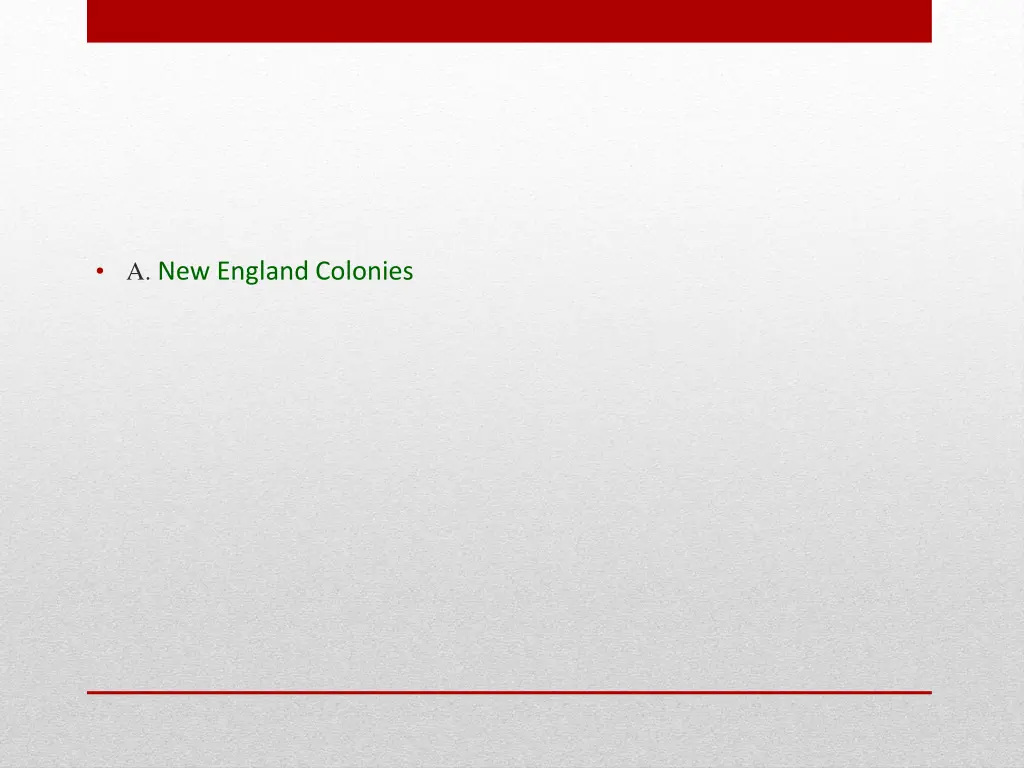 a new england colonies