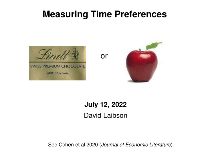 measuring time preferences