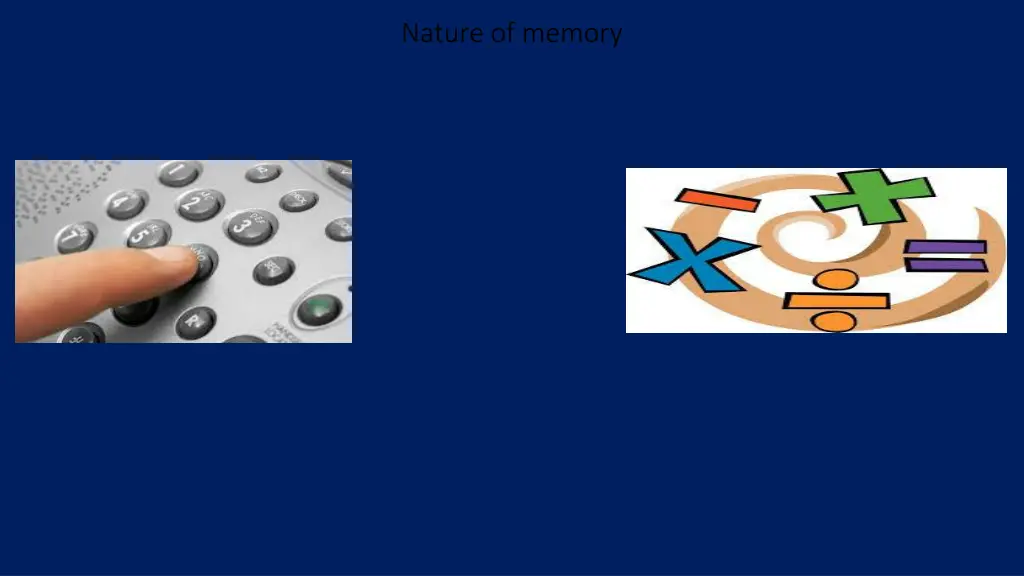 nature of memory