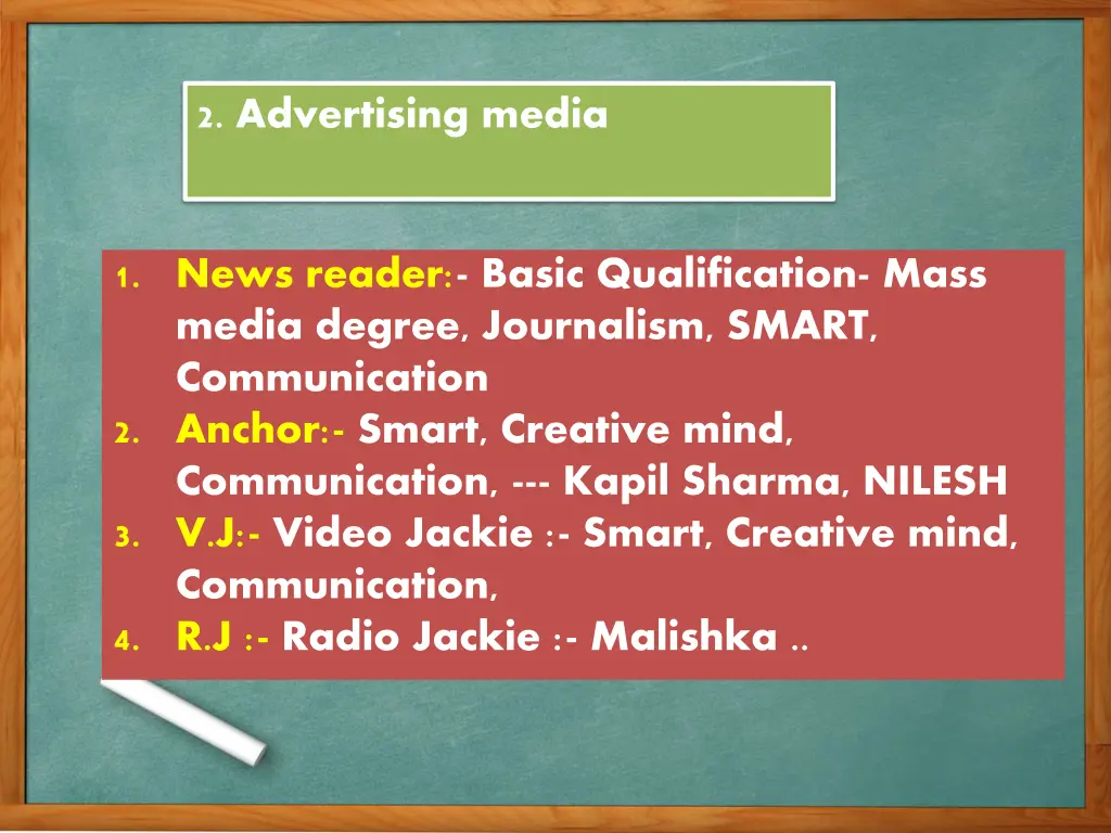 2 advertising media 1