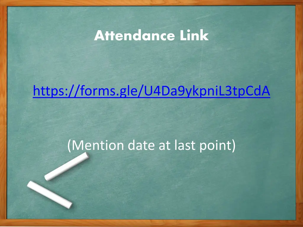 attendance link