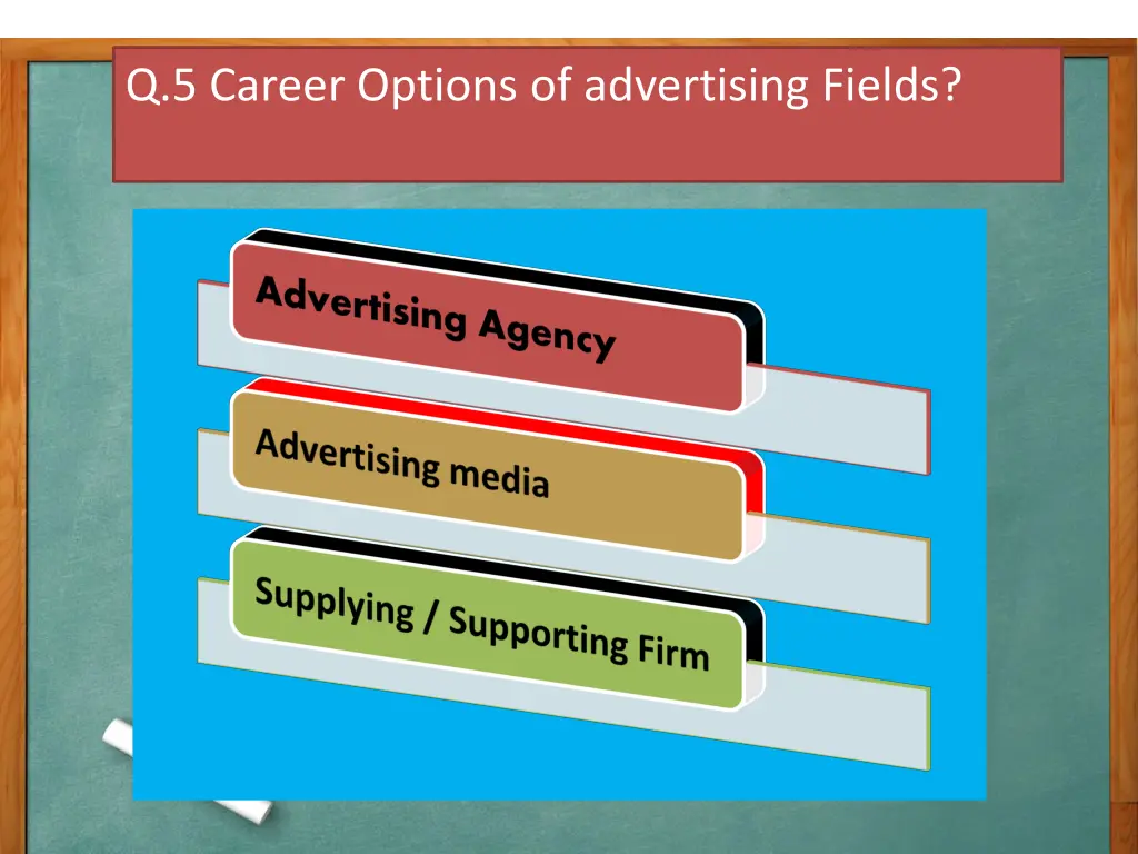 q 5 career options of advertising fields