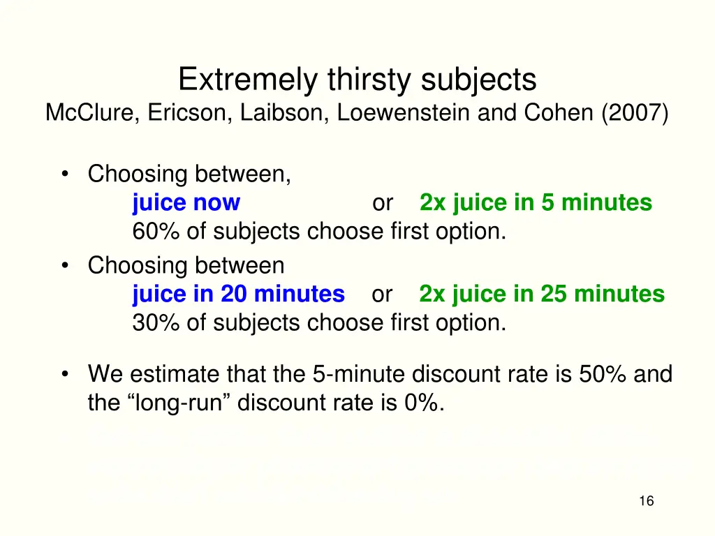 extremely thirsty subjects mcclure ericson