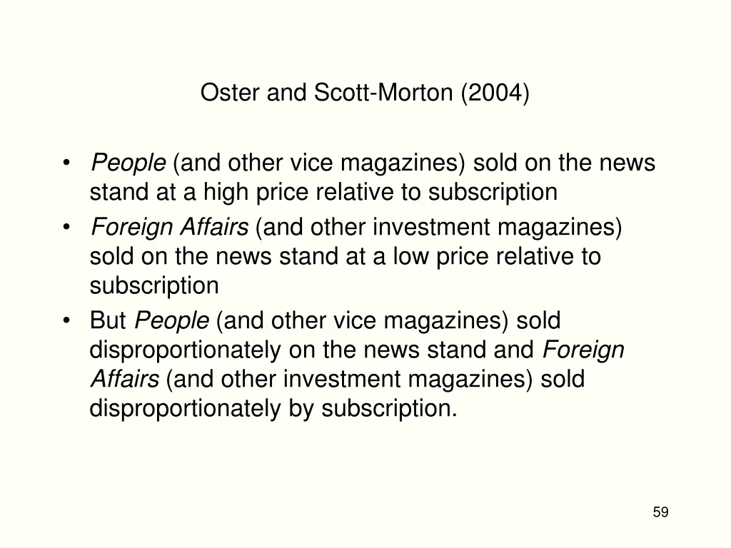 oster and scott morton 2004