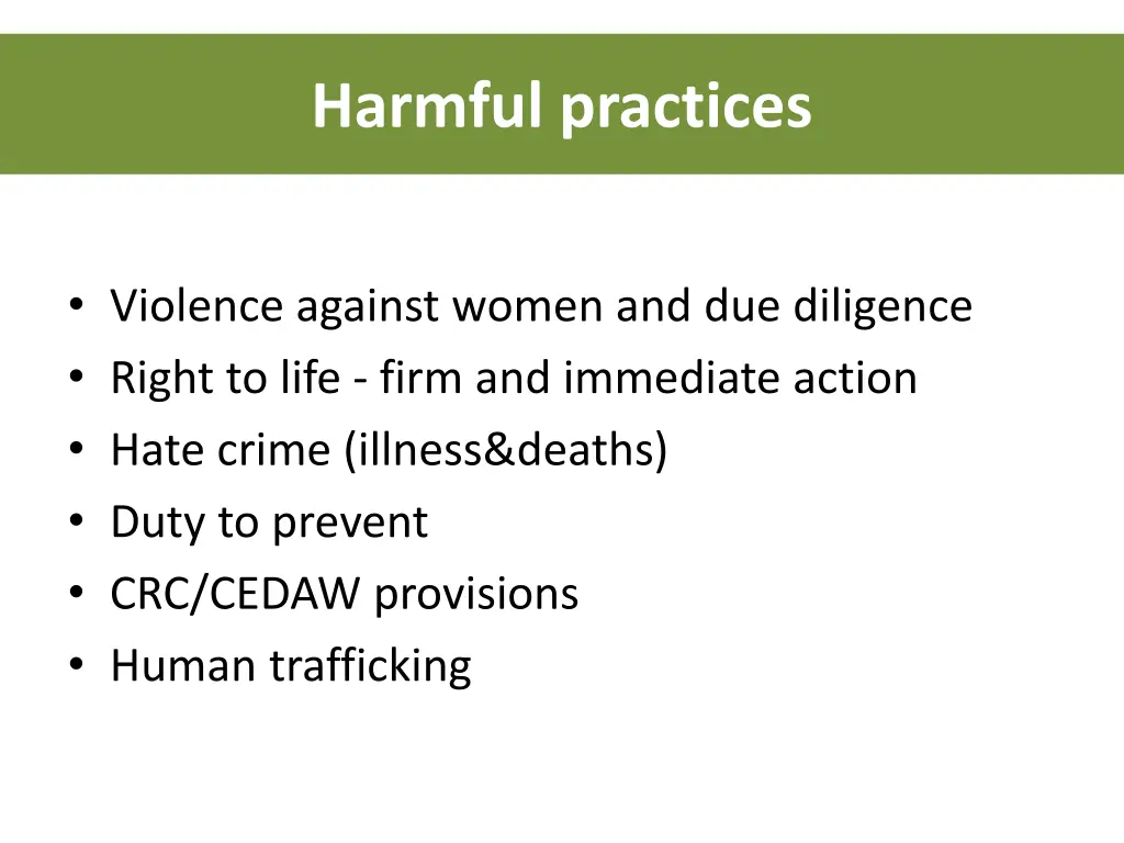 harmful practices