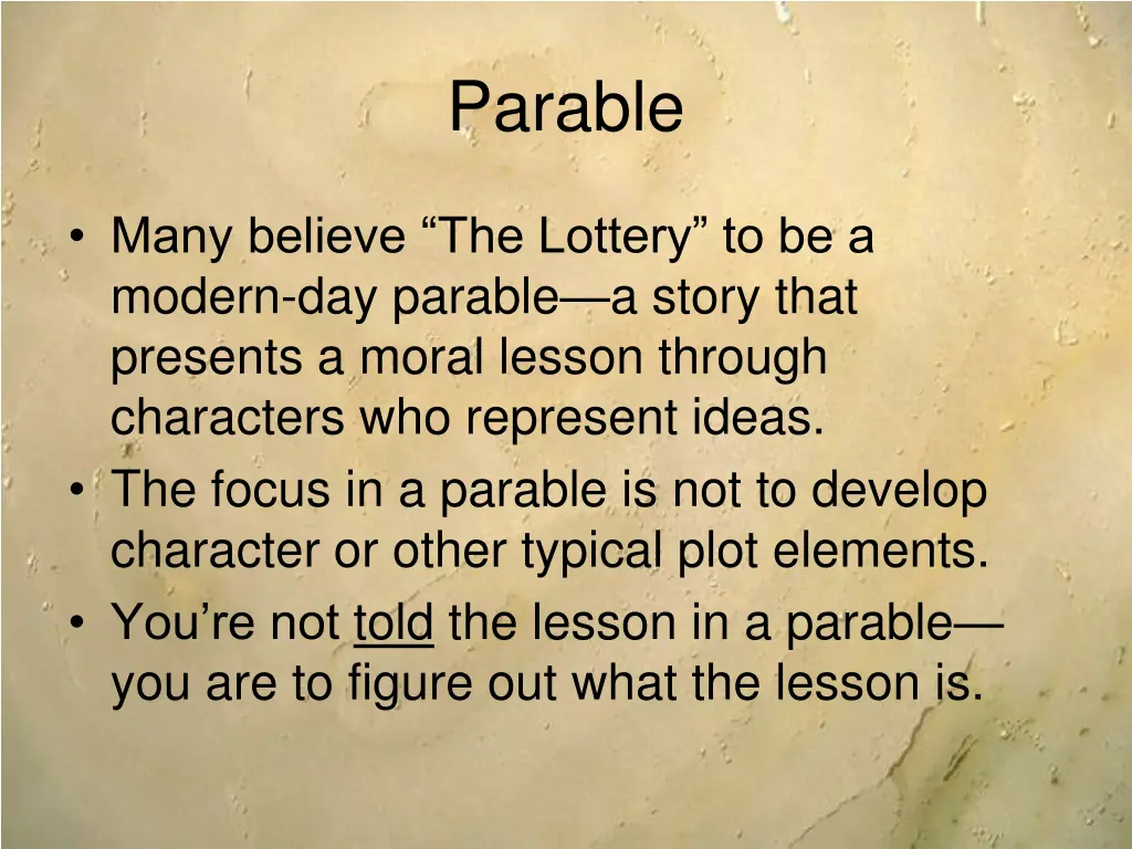 parable