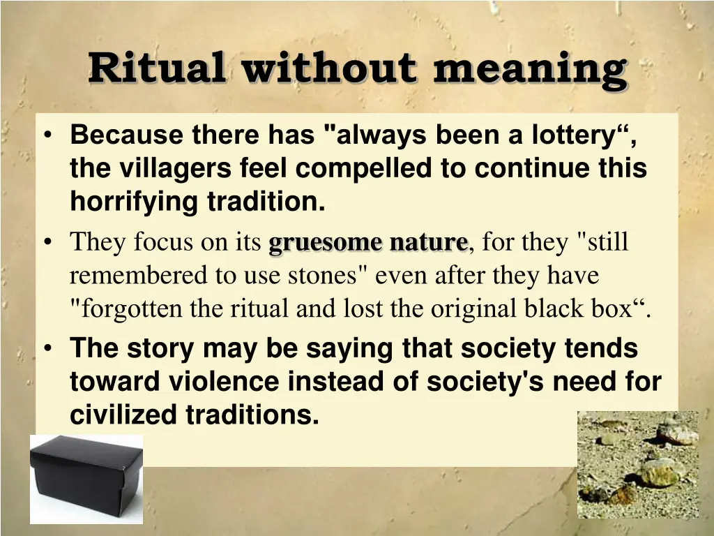 ritual without meaning