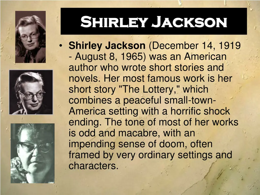 shirley jackson shirley jackson