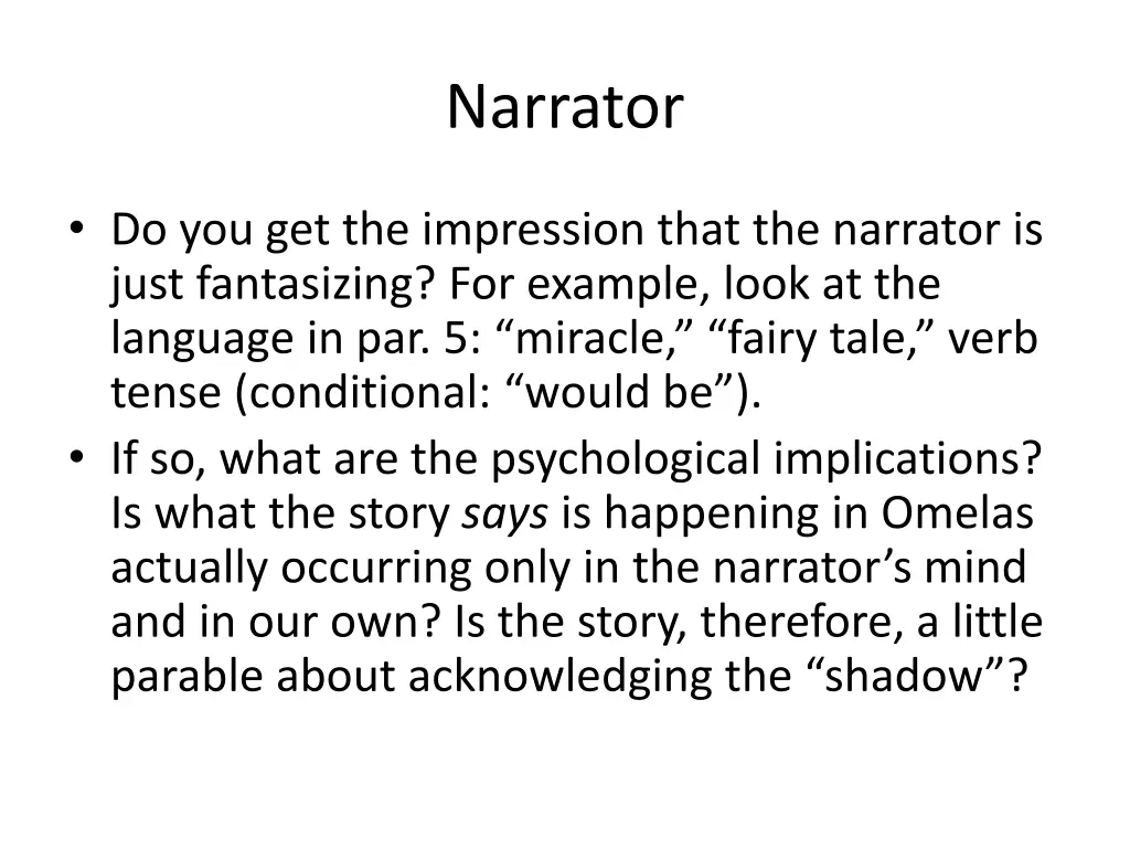 narrator