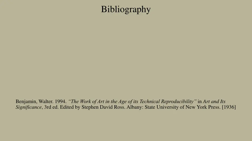 bibliography