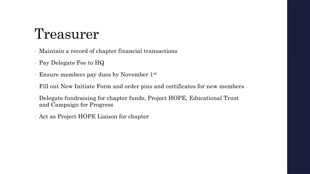 treasurer