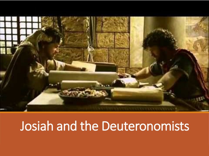 josiah and the deuteronomists josiah