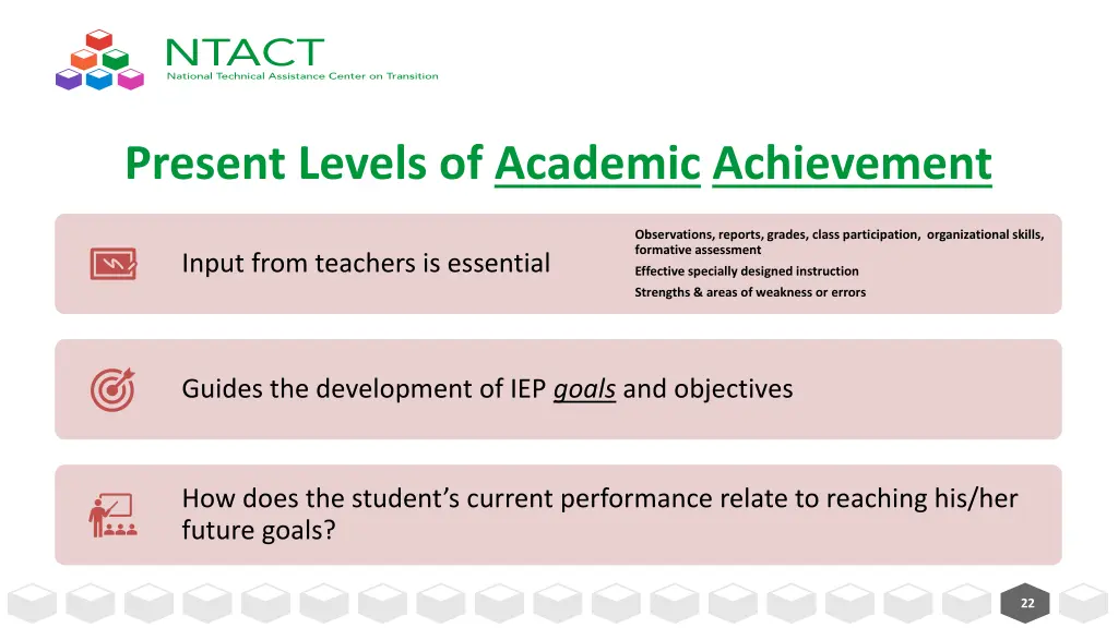 present levels of academic achievement 1