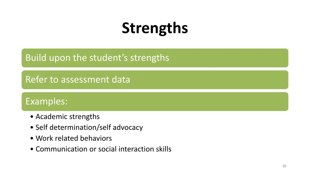 strengths