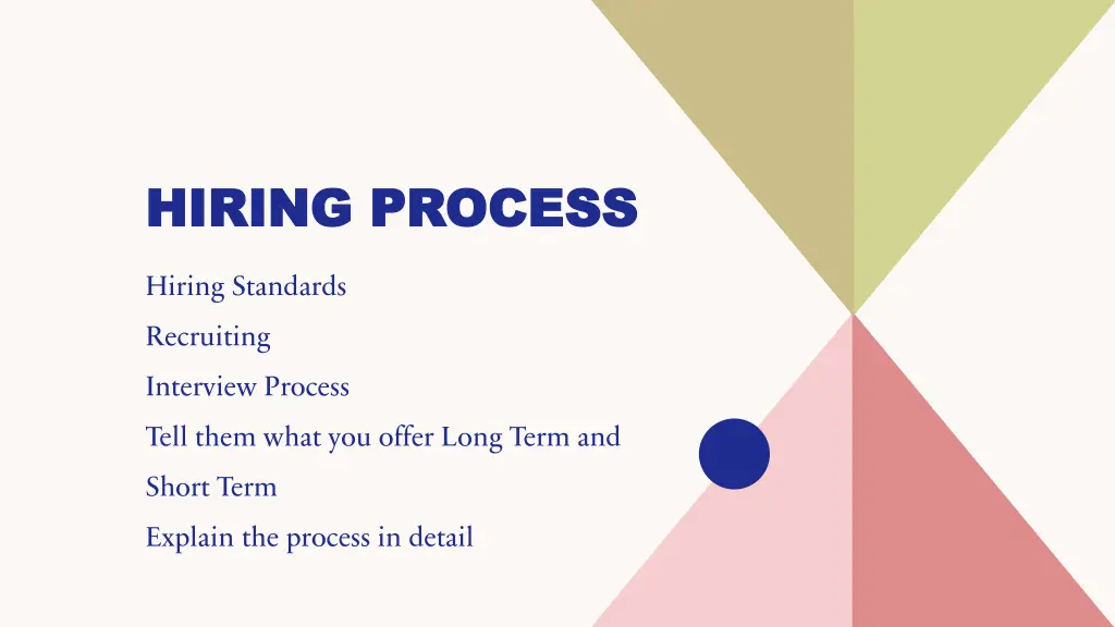 hiring process hiring process