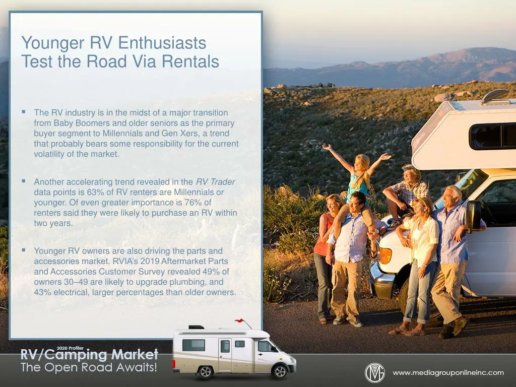 younger rv enthusiasts test the road via rentals