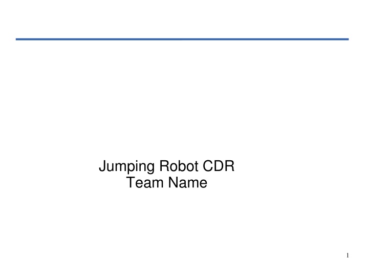 jumping robot cdr team name