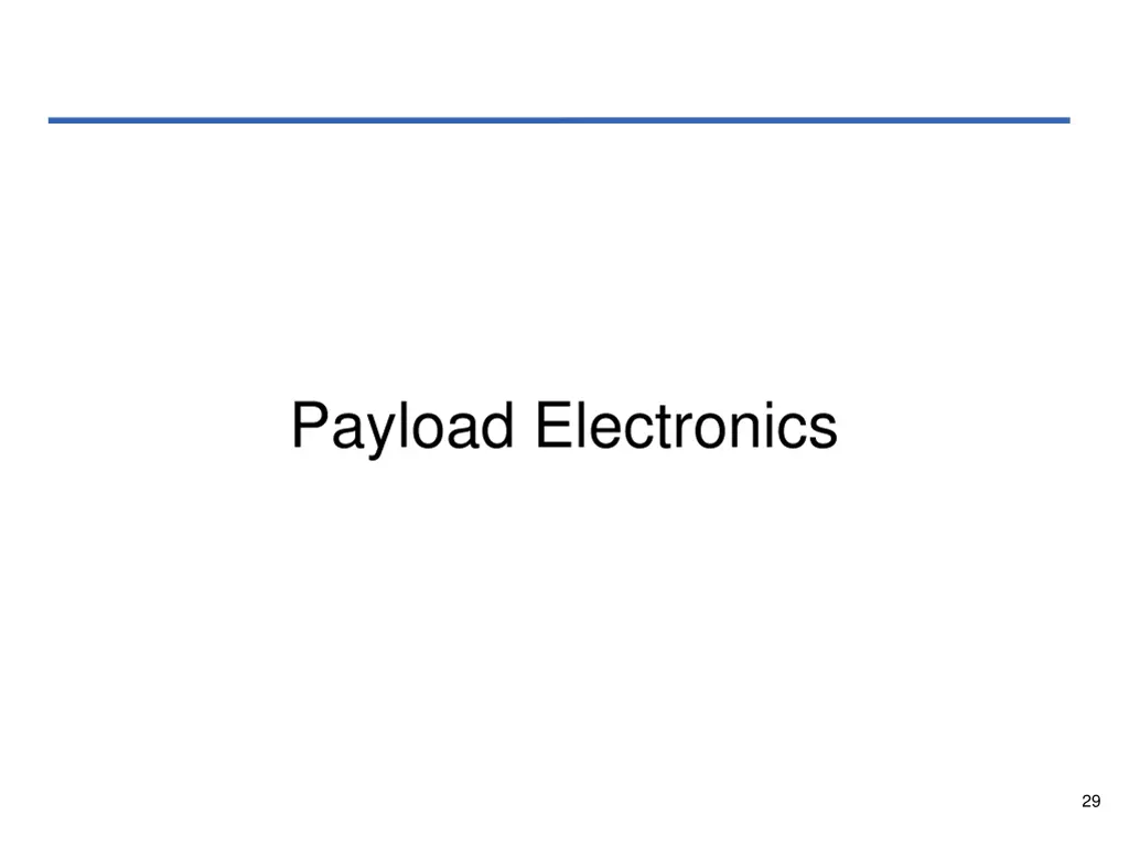 payload electronics