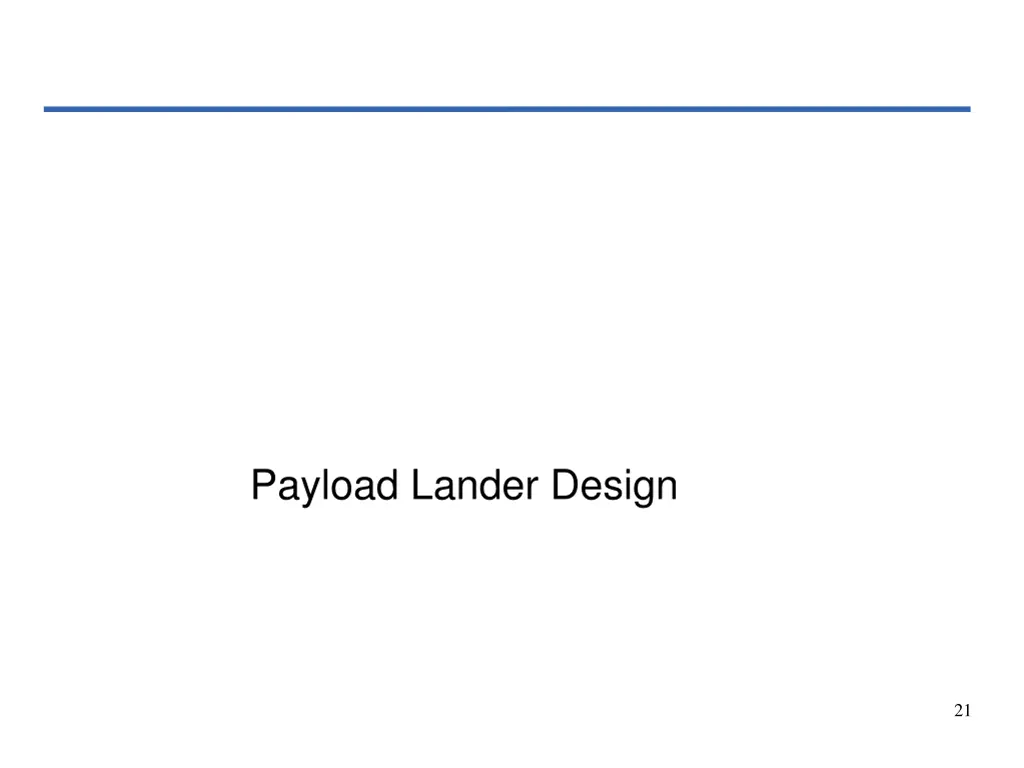 payload lander design