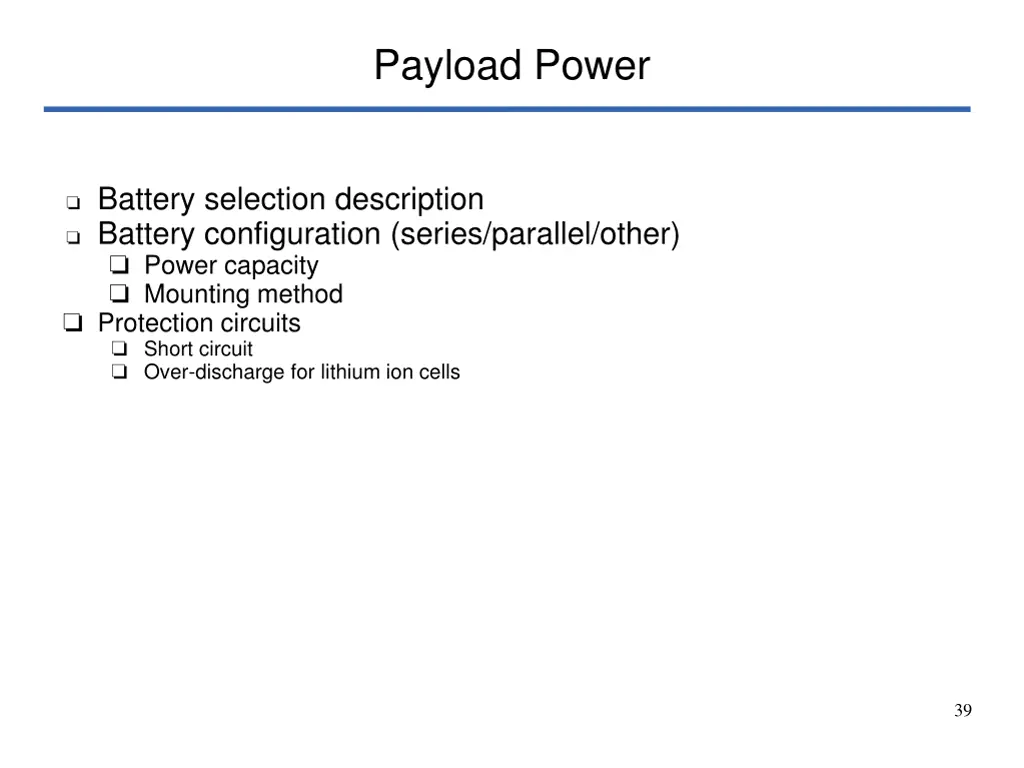 payload power