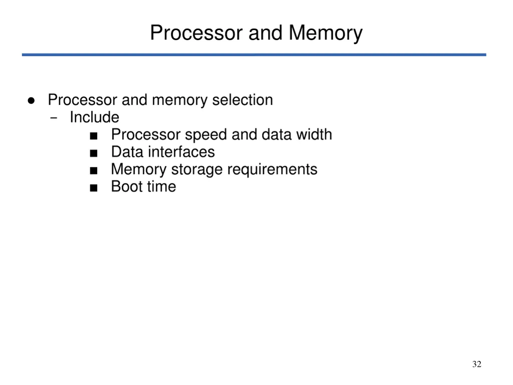 processor and memory