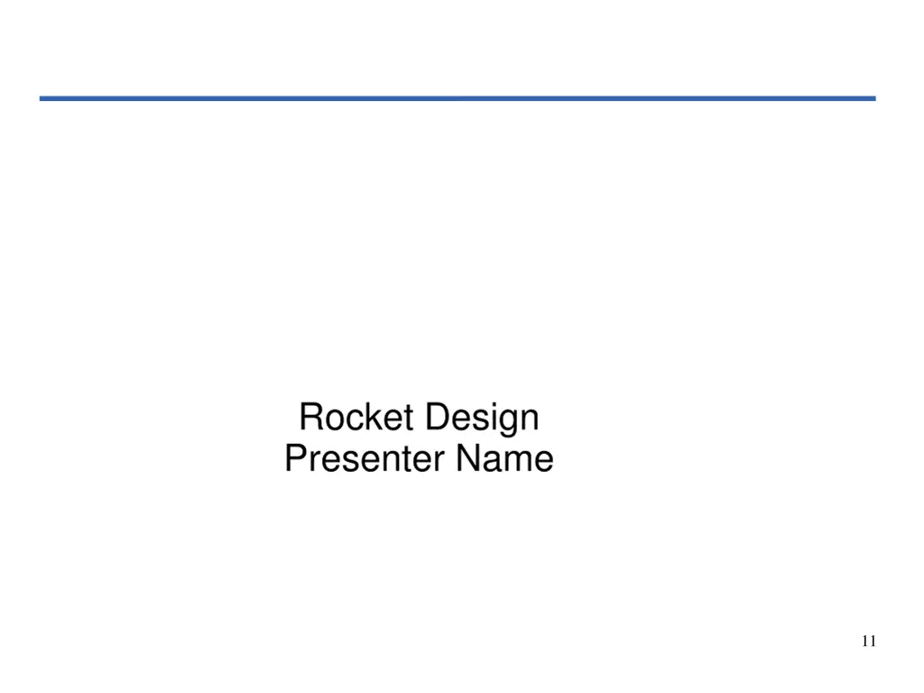 rocket design presenter name