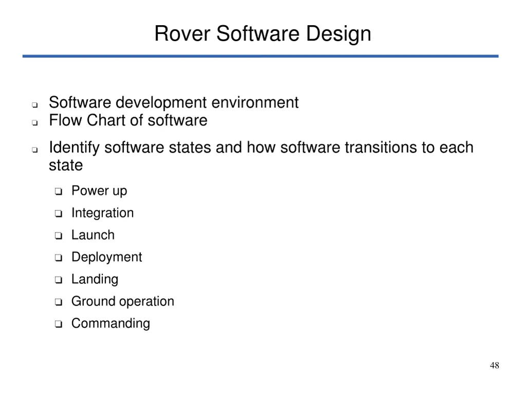 rover software design