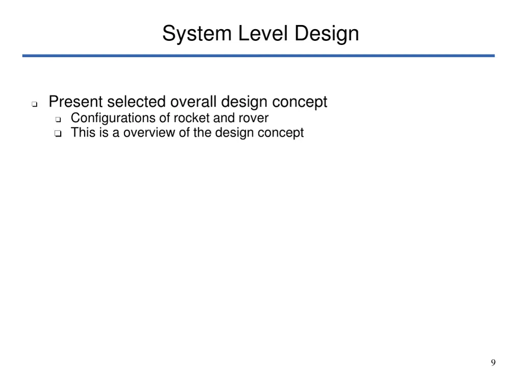 system level design