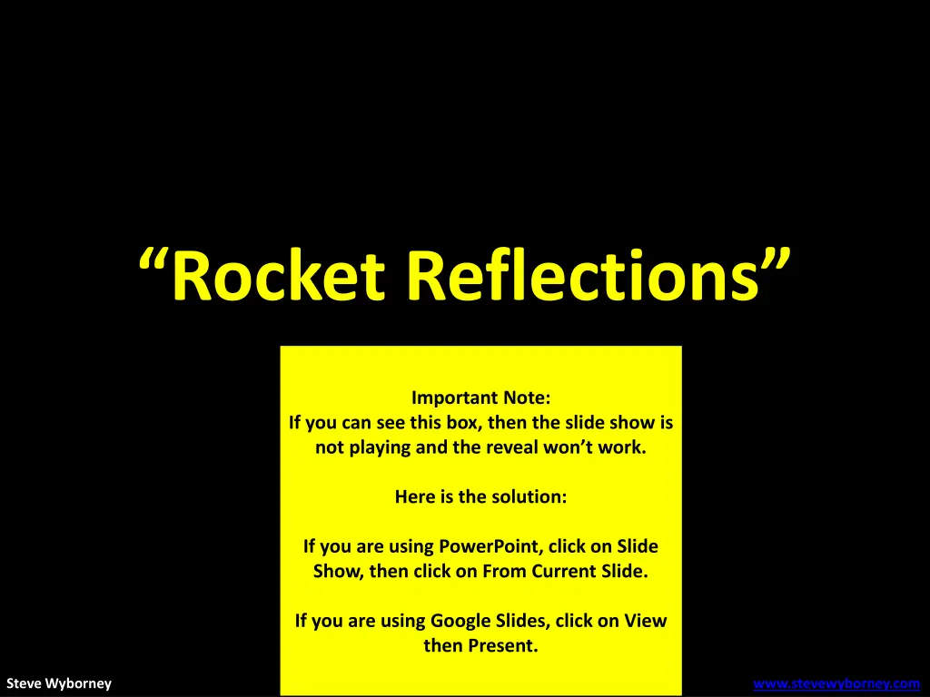 rocket reflections 1