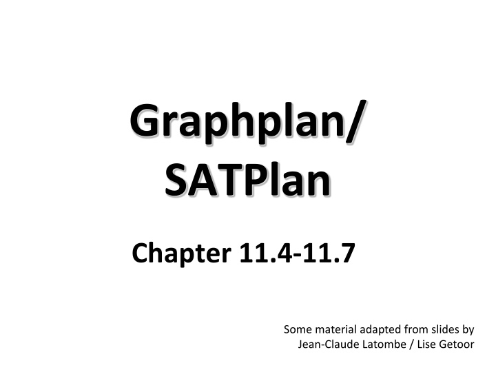 graphplan satplan