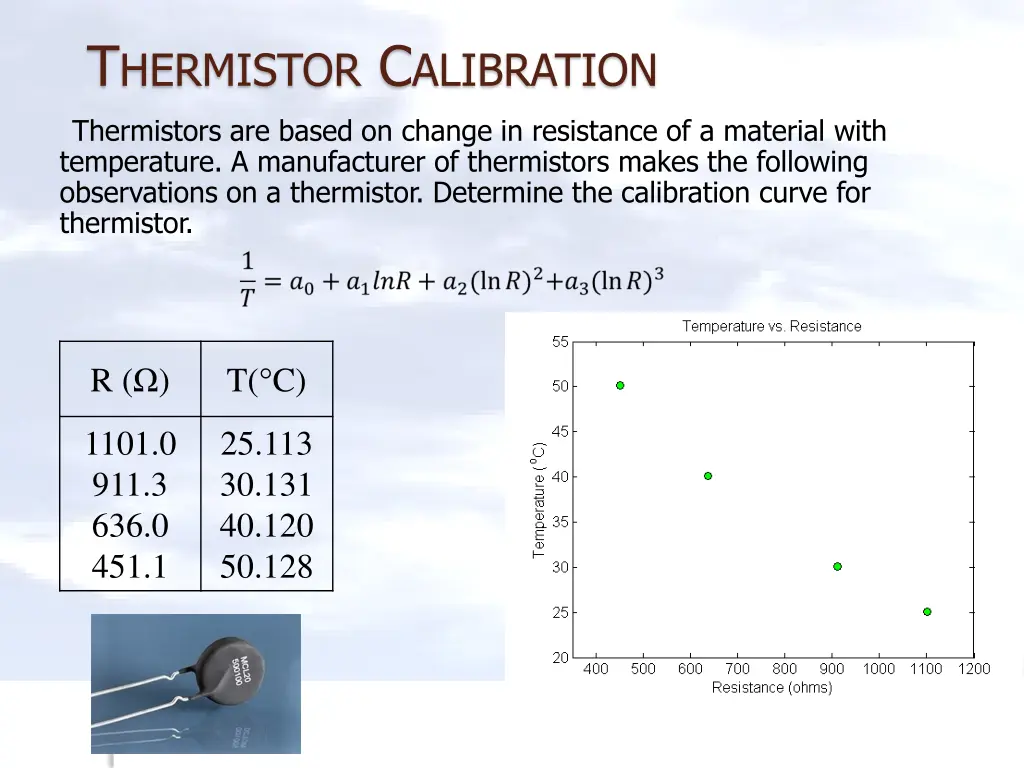t hermistor c alibration