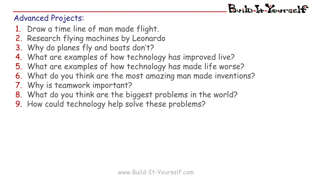 advanced projects 1 draw a time line of man made