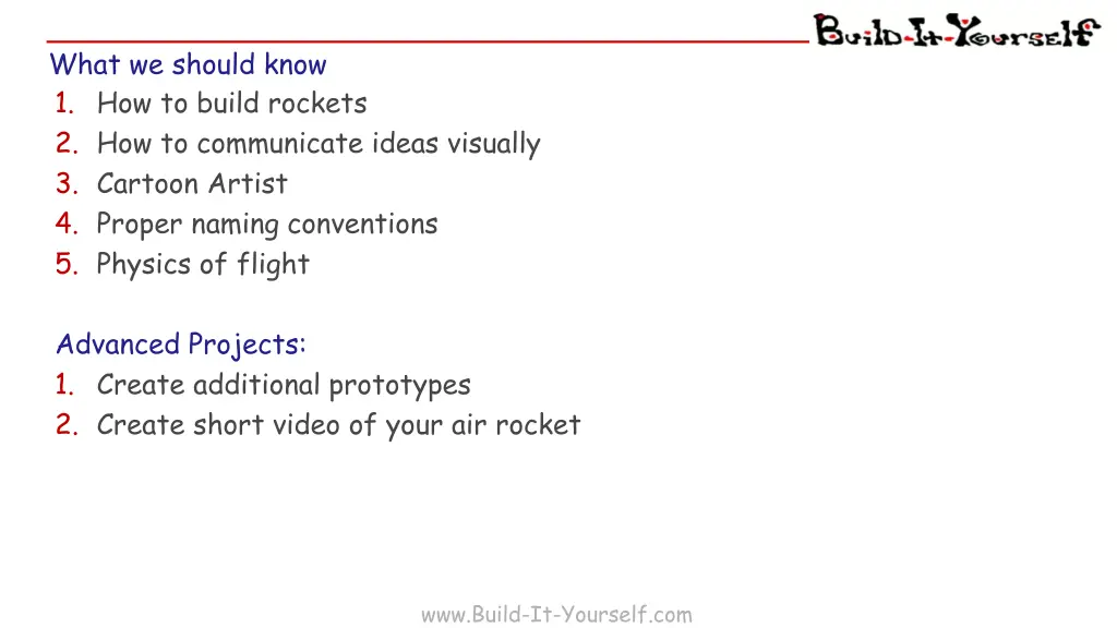 what we should know 1 how to build rockets