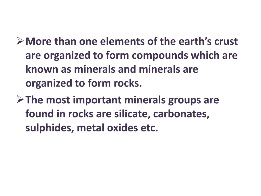 more than one elements of the earth s crust