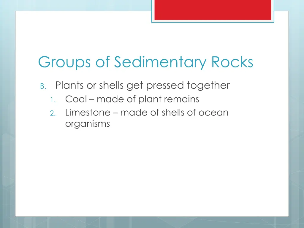 groups of sedimentary rocks 1