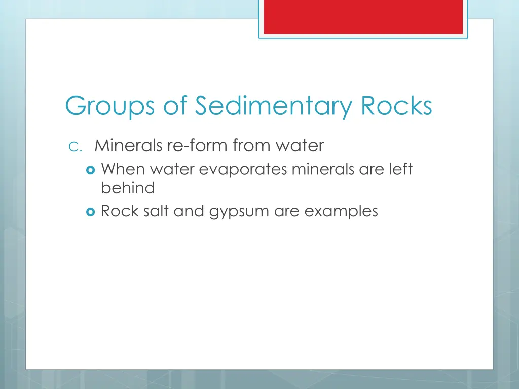 groups of sedimentary rocks 2