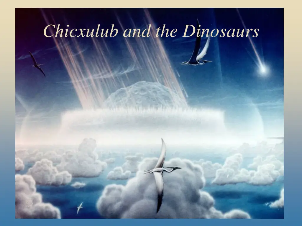 chicxulub and the dinosaurs