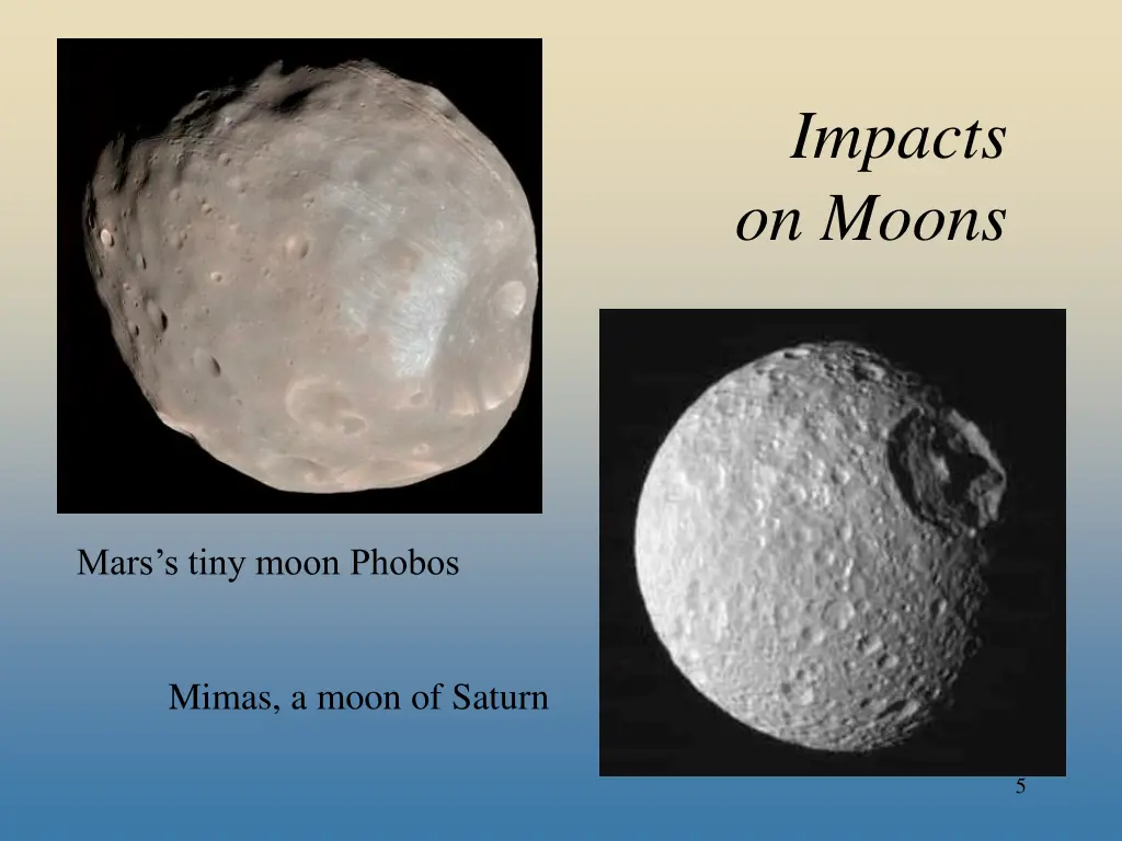 impacts on moons