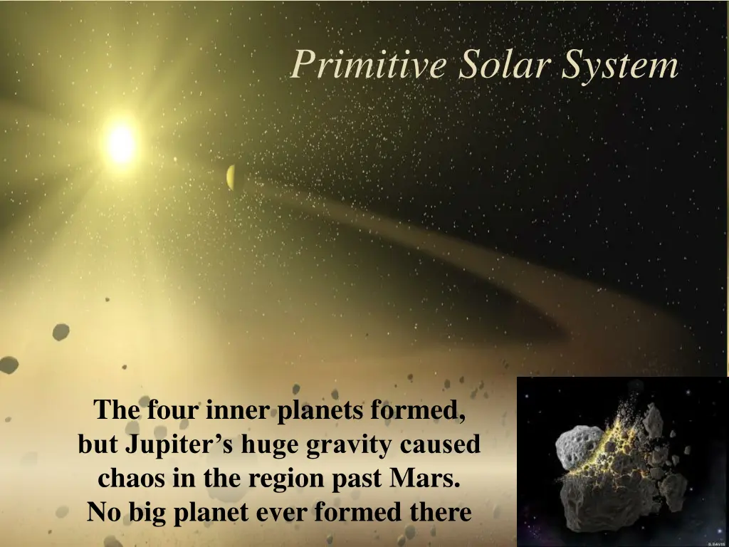 primitive solar system