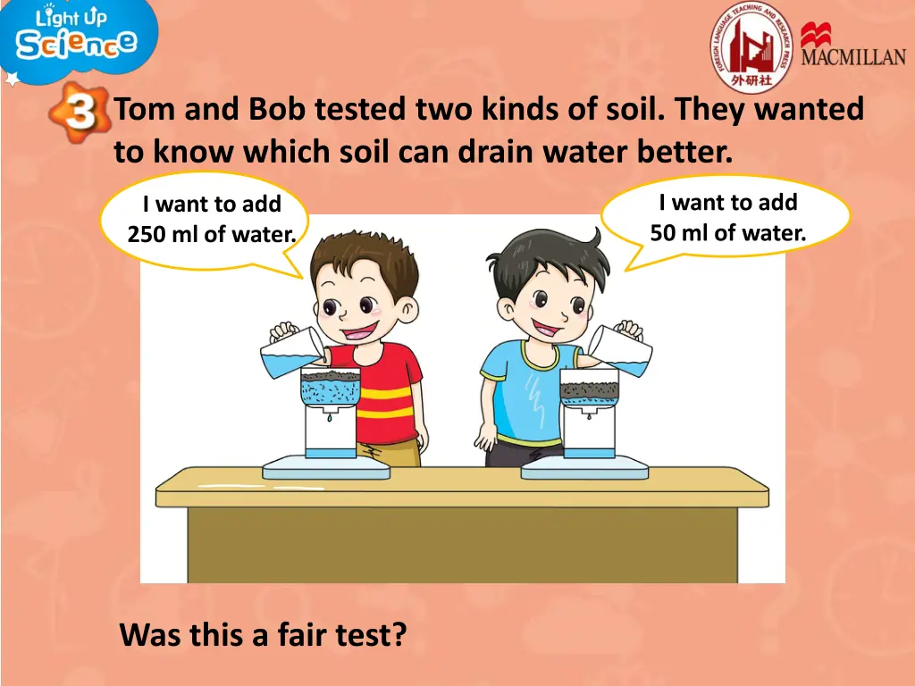 tom and bob tested two kinds of soil they wanted